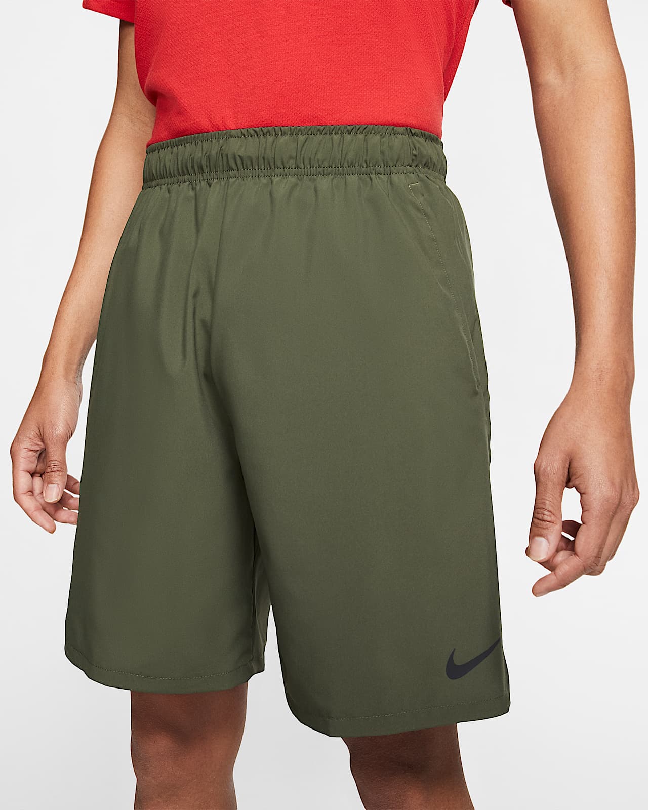 short nike flex woven 3.0 hbr swoosh